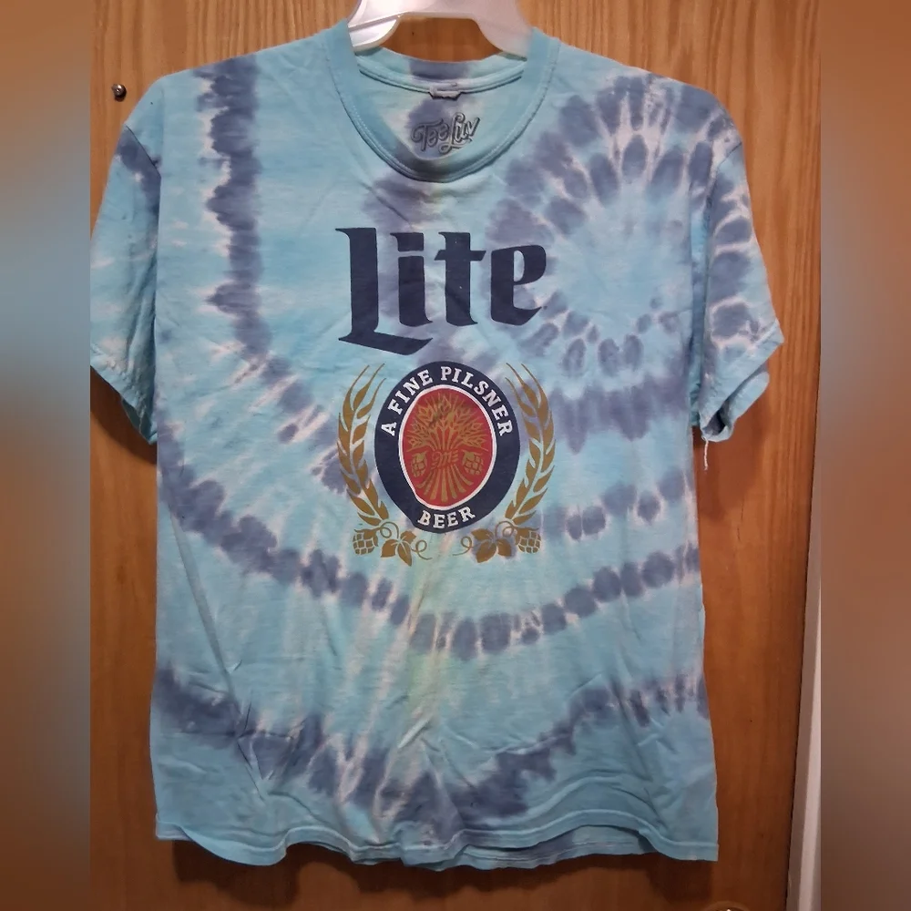Tie-Dye Lite Beer T-Shirt Mens XL - Picture 2 of 4